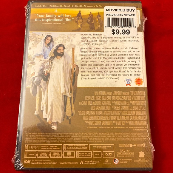 🆕 ONLY ONE! The Nativity Story DVD (Widescreen & Fullscreen) - Picture 3 of 6